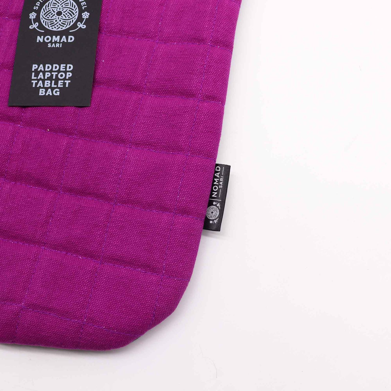 Funda acolchada para portátil - Púrpura Haze - Lavado de piedra de 14 oz - Imagen 2