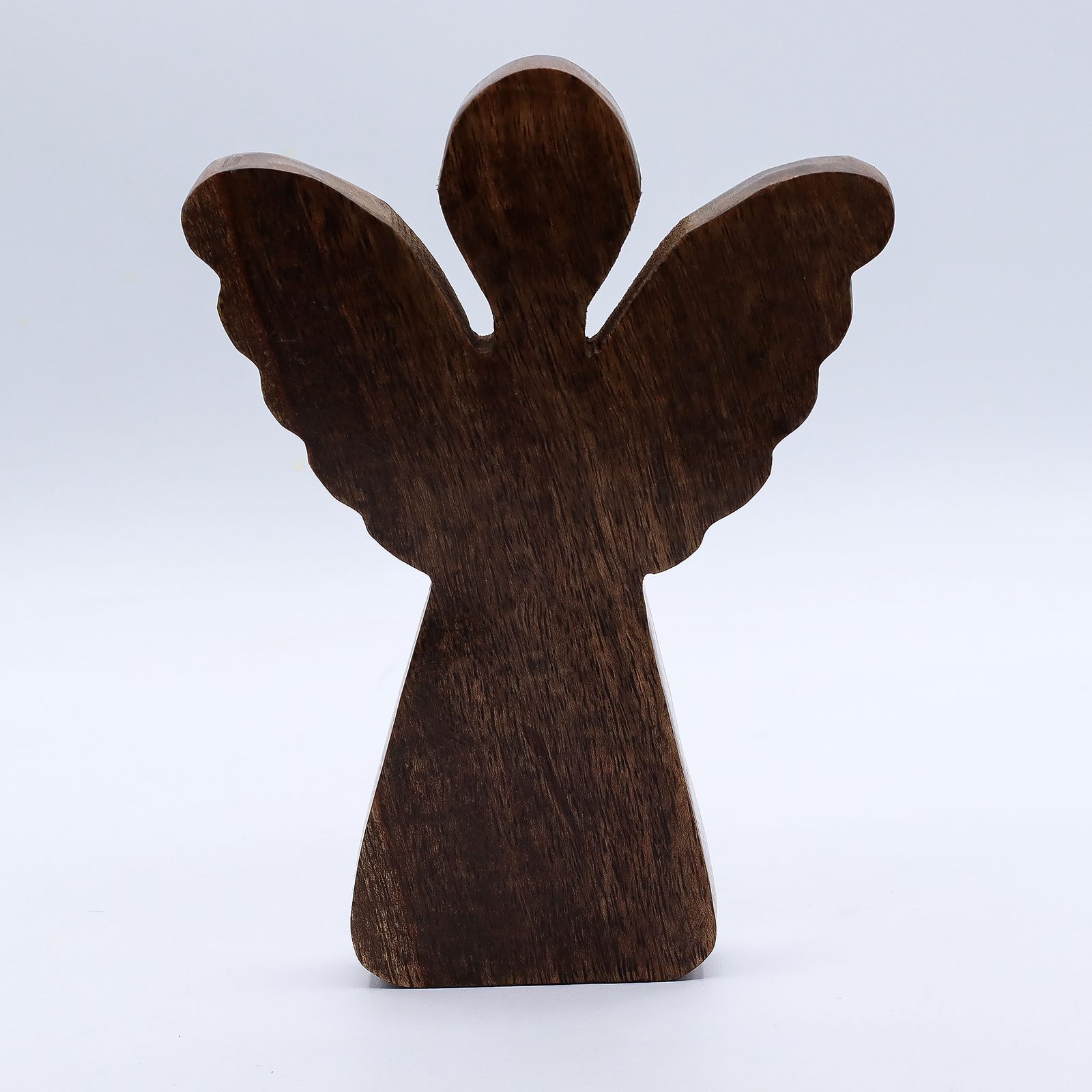 Ángel grande de madera de mango - decoración dorada - Imagen 4
