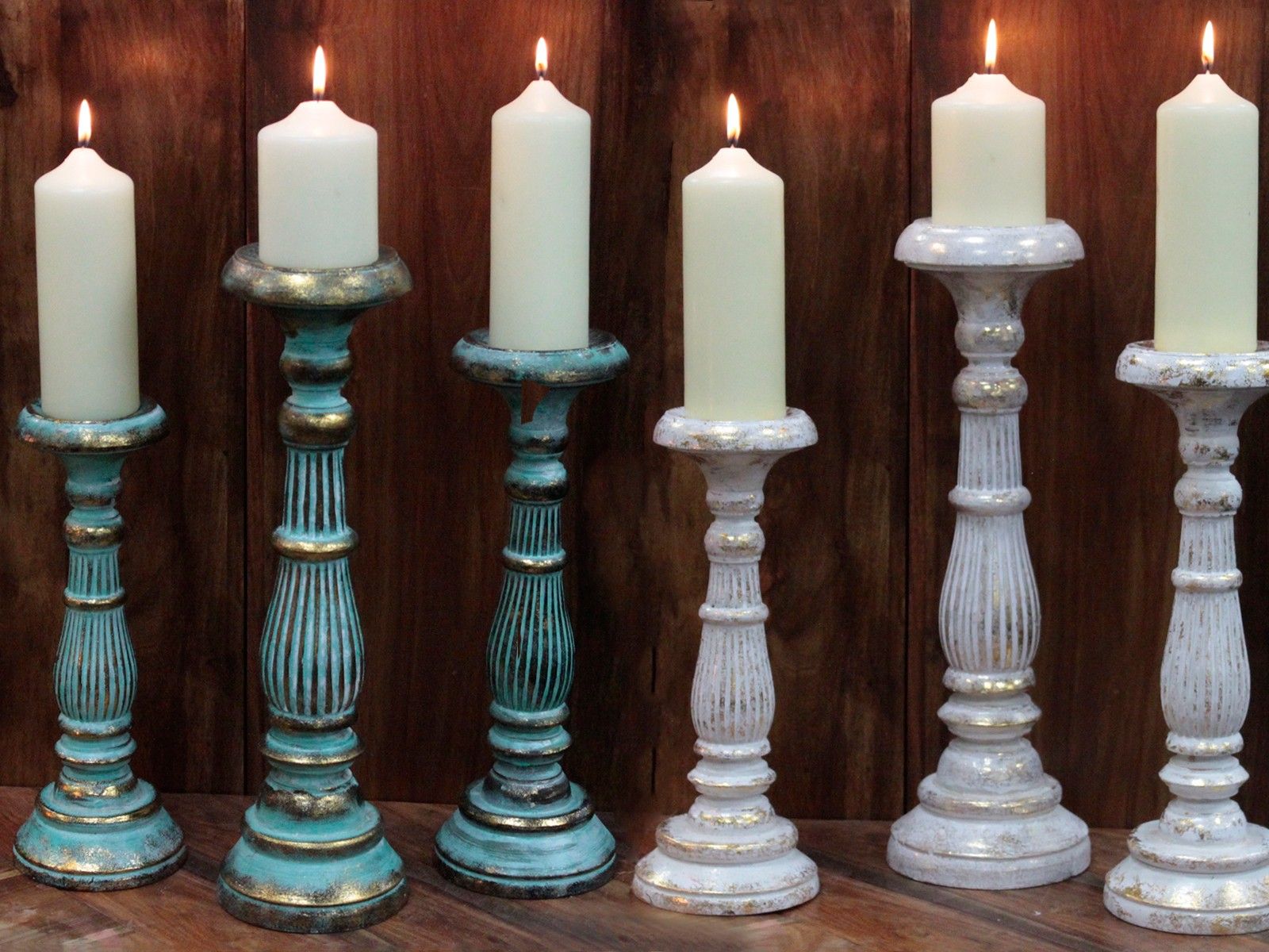 Candelabro Pequeño - Turquois Gold - Imagen 6