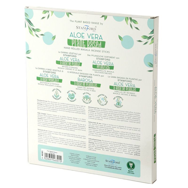 Cajas de Incienso Masala a base de Plantas - Aloe Vera - Imagen 2