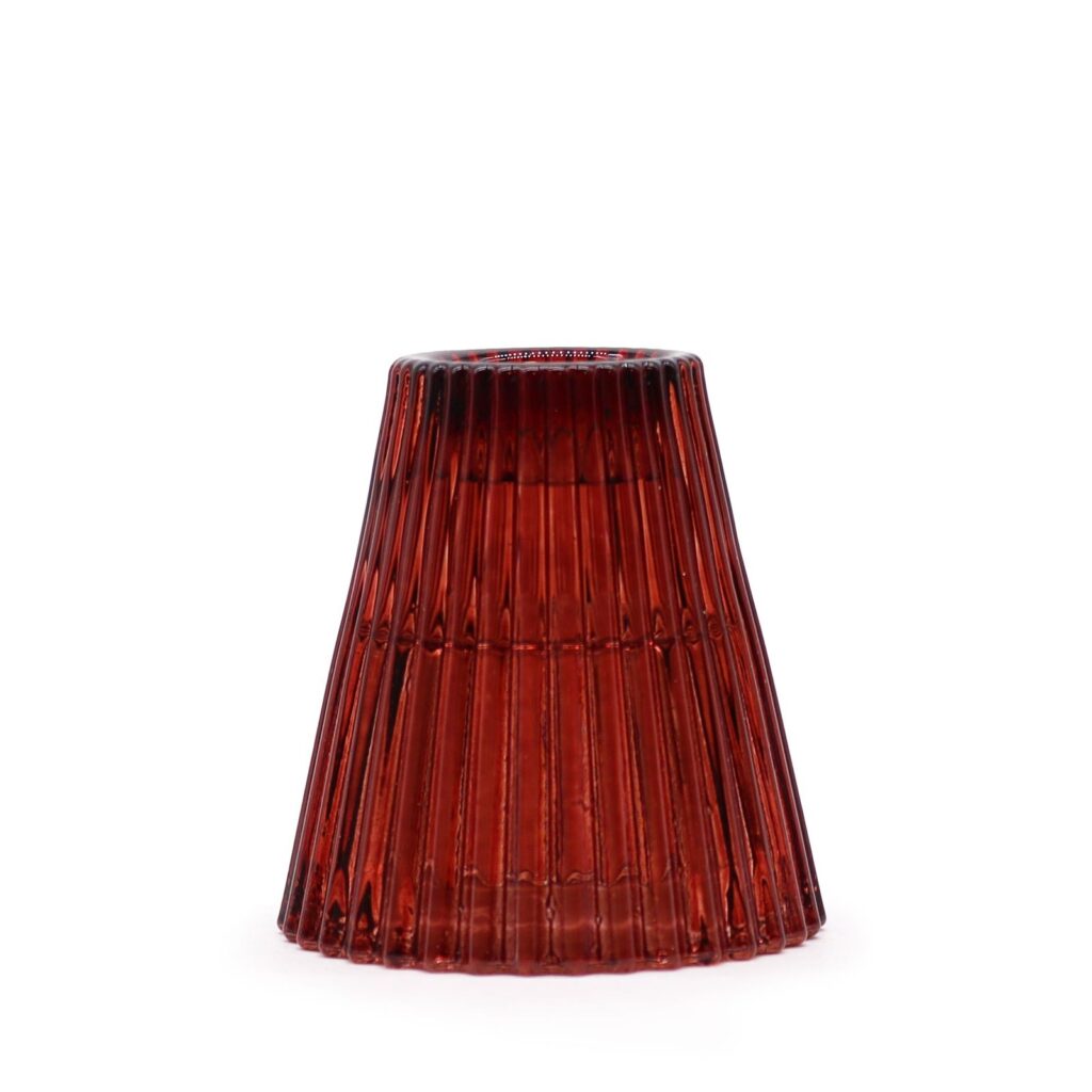 Portavelas reversible para cena / vela de té - Rojo Vampiro