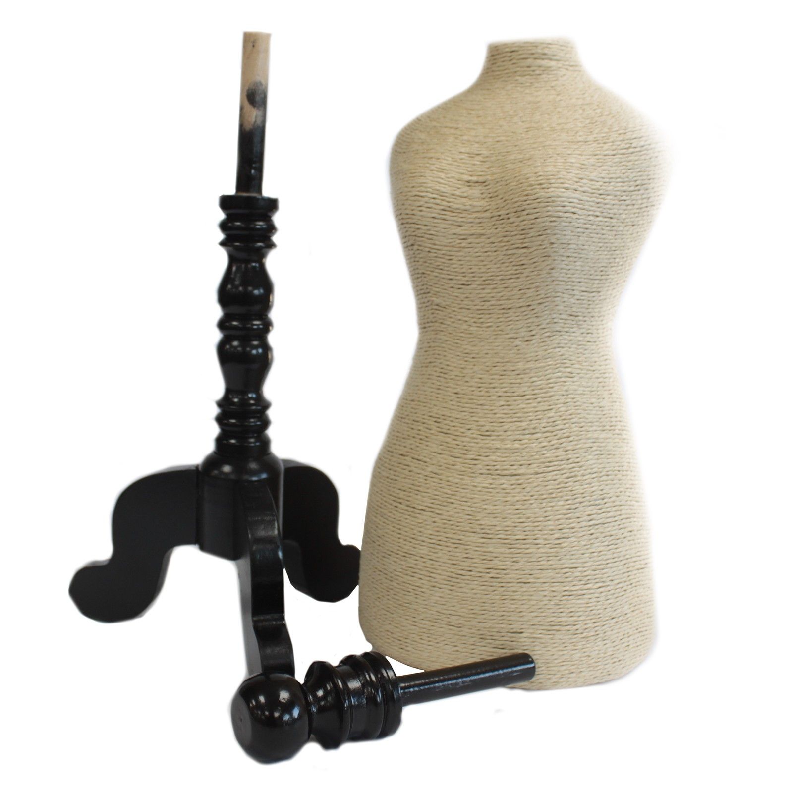 Expositor de Joyas Naturales - Maniquí de madera - Crema - Imagen 3