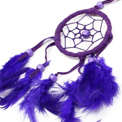 Atrapasueños Bali aro peq - Turquesa/Rosa/Morado