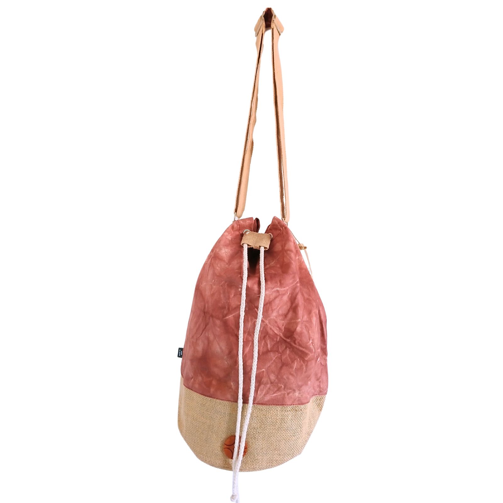 Mochila 100% Natural - Efecto Lavado Terracota - Hamsa - Imagen 3