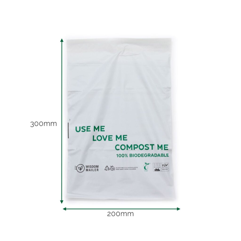 Sobre de correo biodegradable al 100% (200x300mm)
