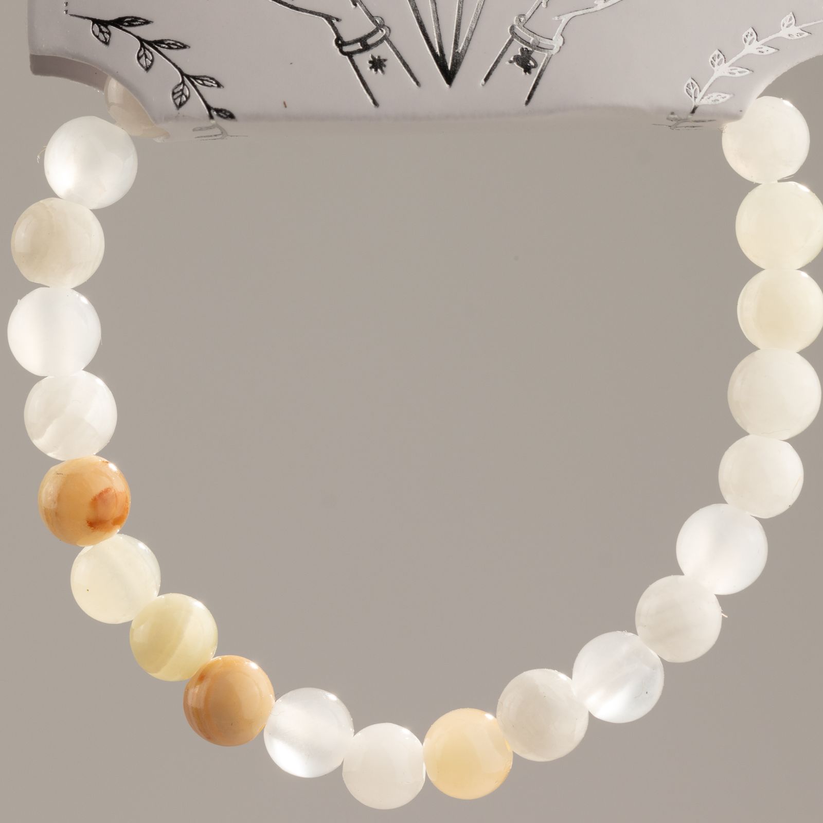 Mini Pulsera de Poder (17 cm x 6 mm) - Jade de la Luna - Imagen 3