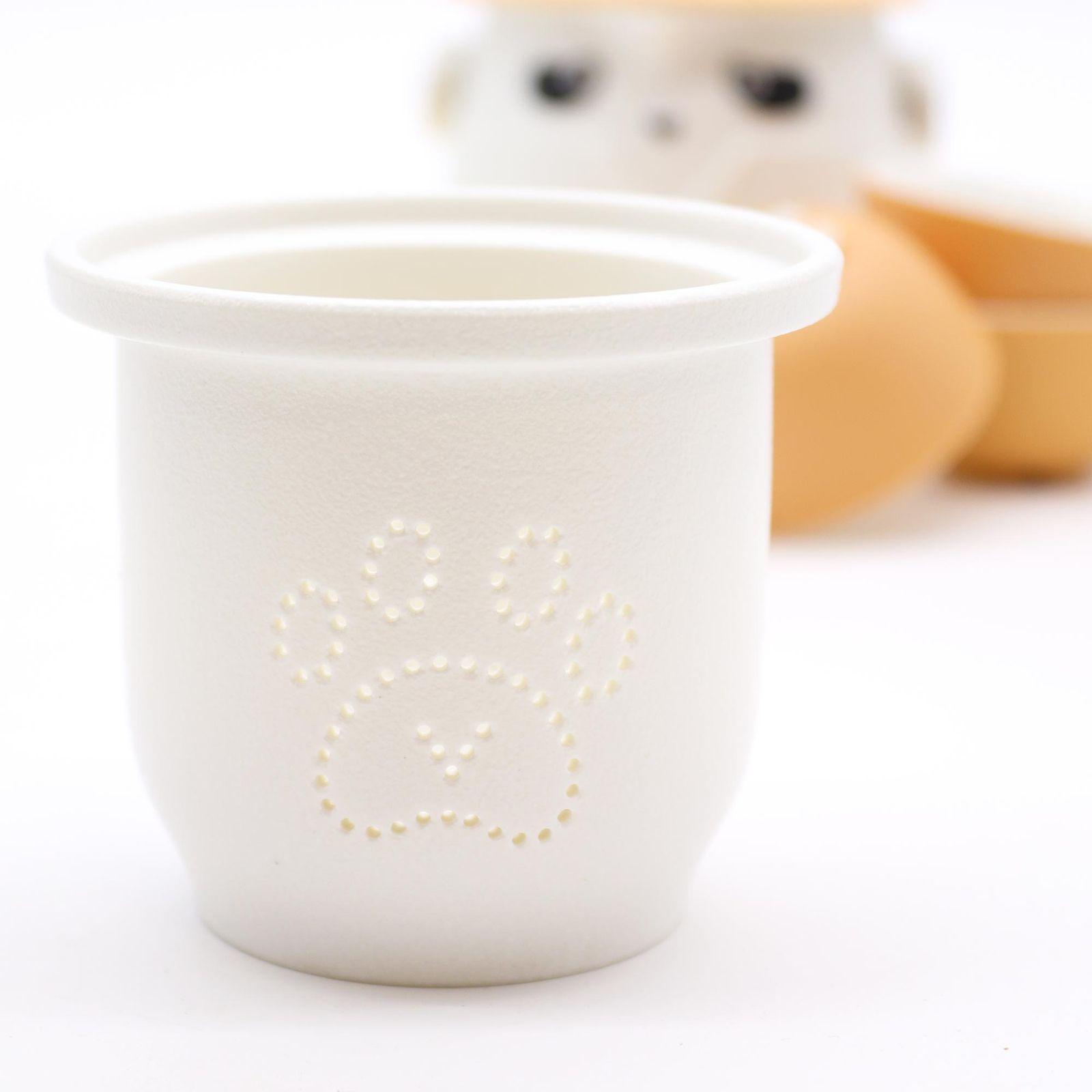 Juego de tetera Panda y tres tazas - Naranja - Imagen 7