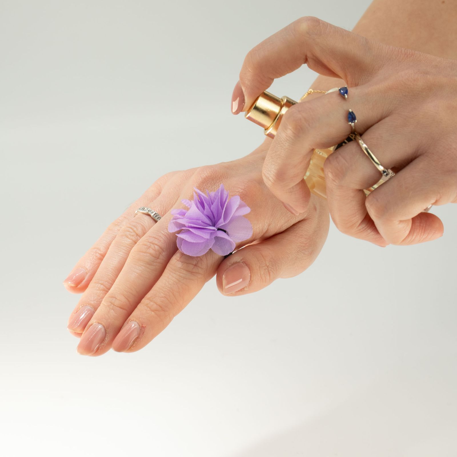 Anillos difusores de chiffón con fragancia - Lavanda - Imagen 3