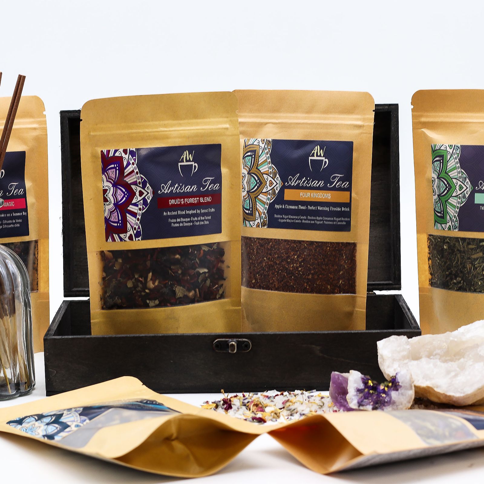 Té / Regalo / Cesta Caja - Gris - Imagen 3