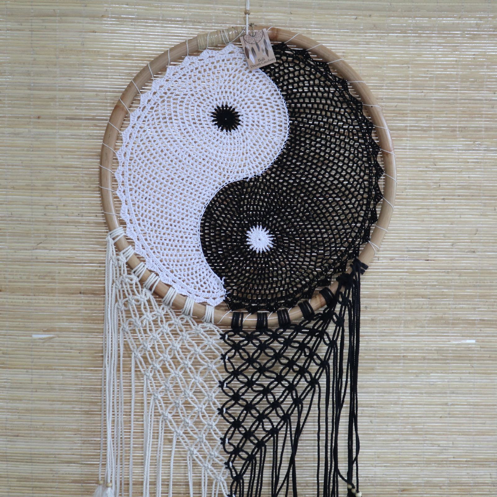 Bali Dreamcatchers - Extra Large Ying Yang D: 50cm - Imagen 3