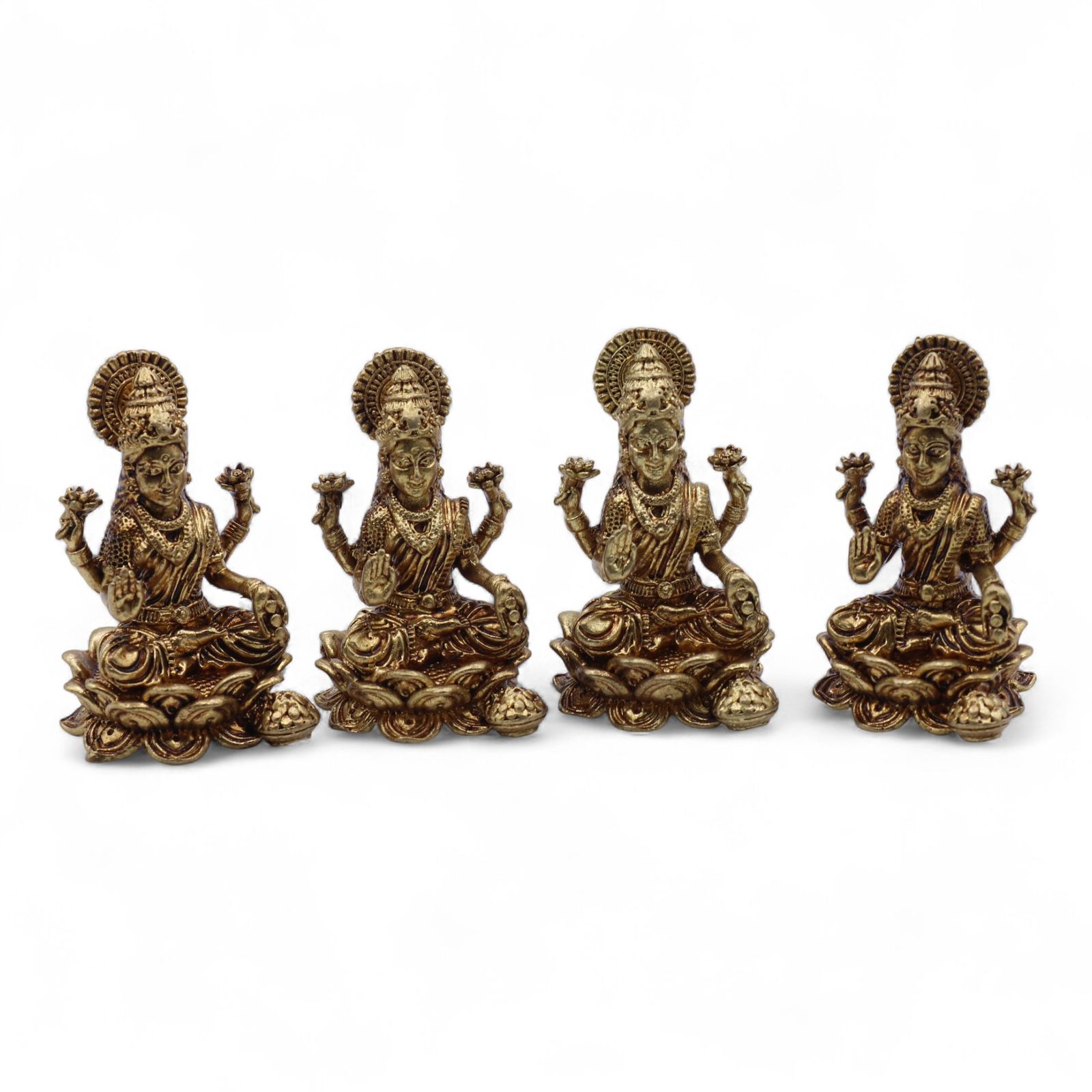 Dioses en miniatura de latón - Laxmi (52 g) - 49 mm - Imagen 7