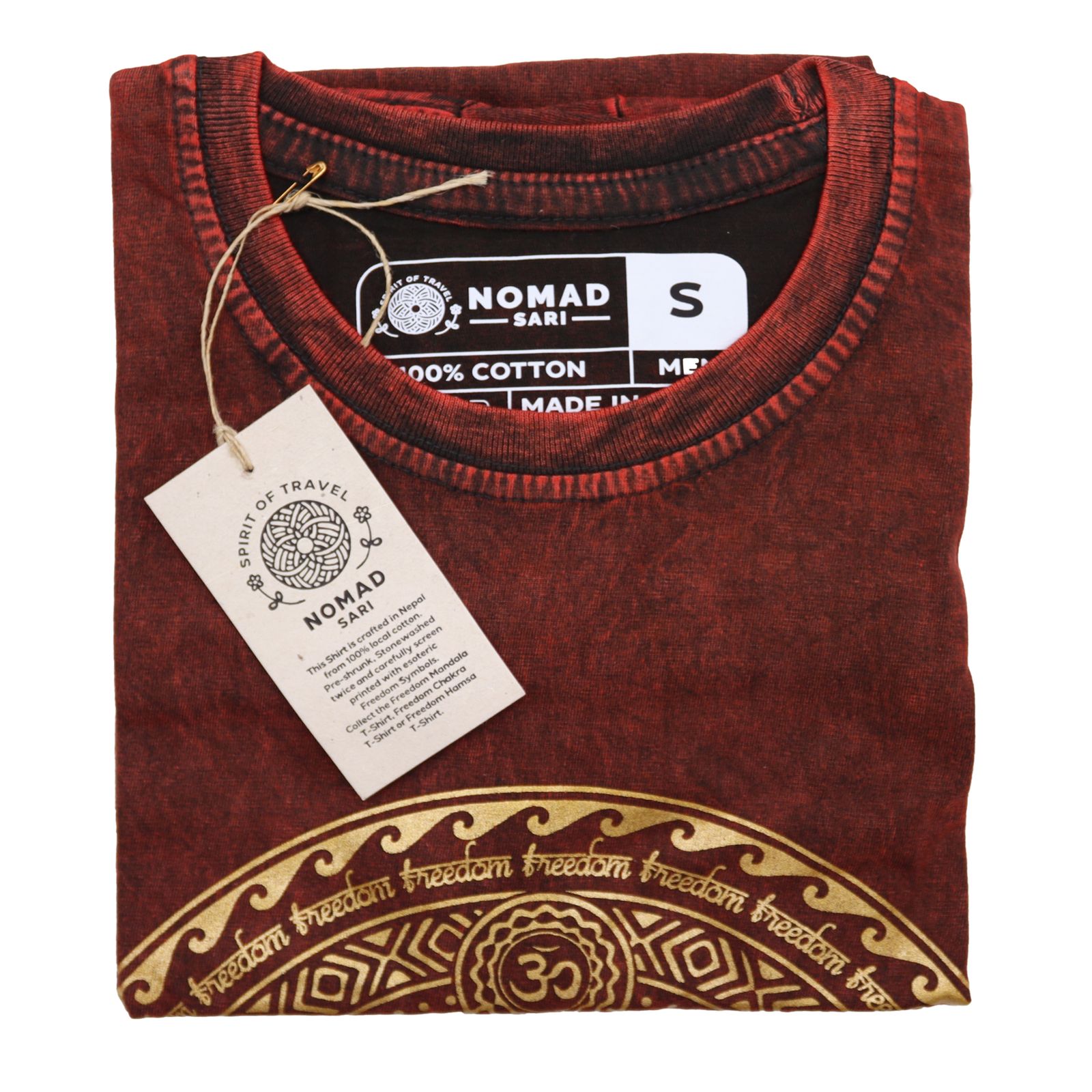 Camiseta Nomad Sari Pequeña - Chakra - Granate - Imagen 3