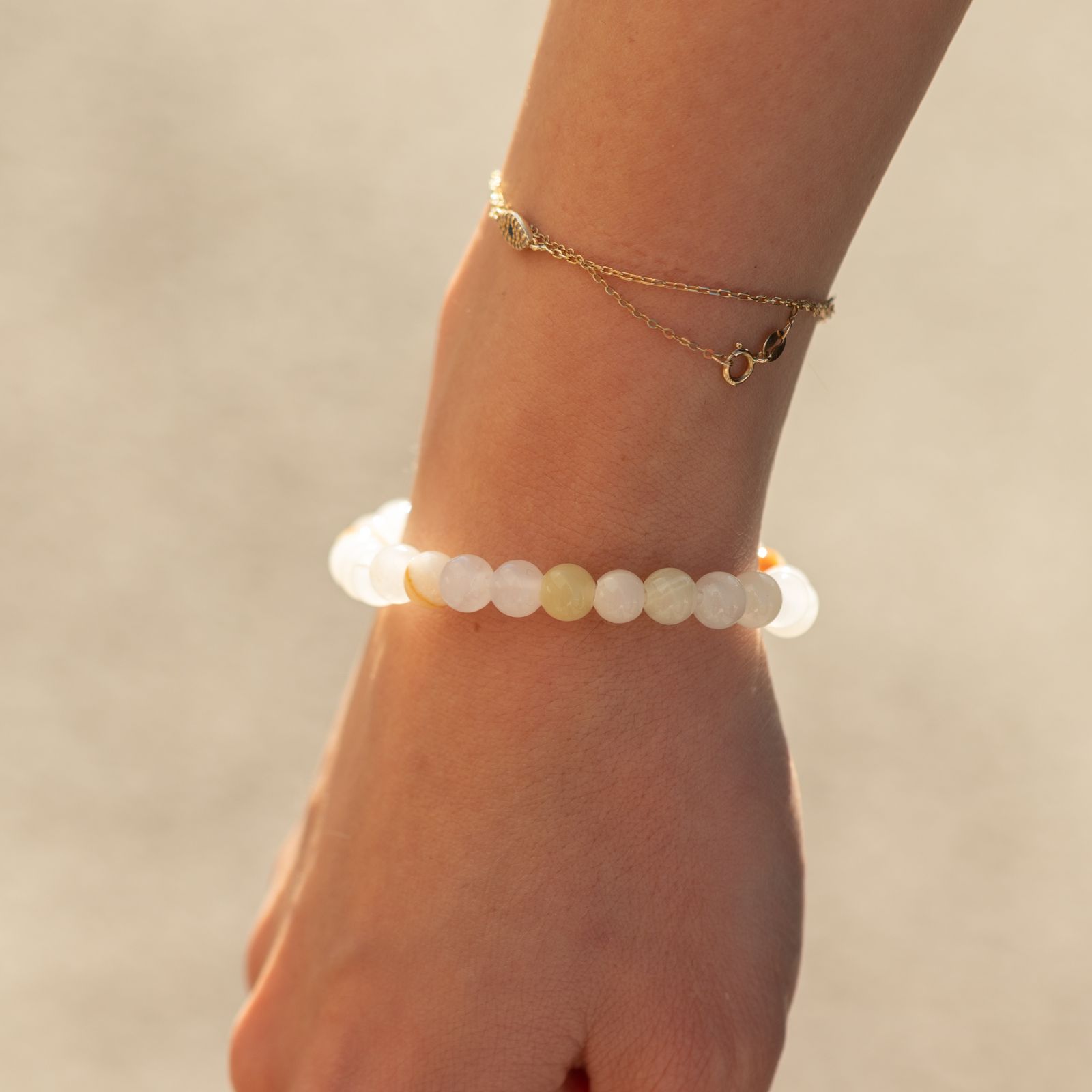 Mini Pulsera de Poder (17 cm x 6 mm) - Jade de la Luna - Imagen 2
