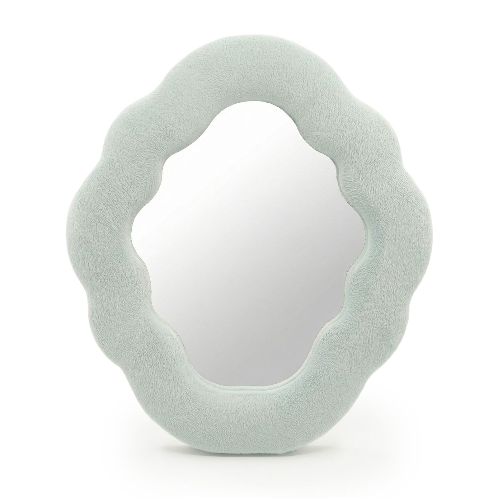 Espejo suave y ondulado – Nube – Azul nube (28x24x2.3cm)