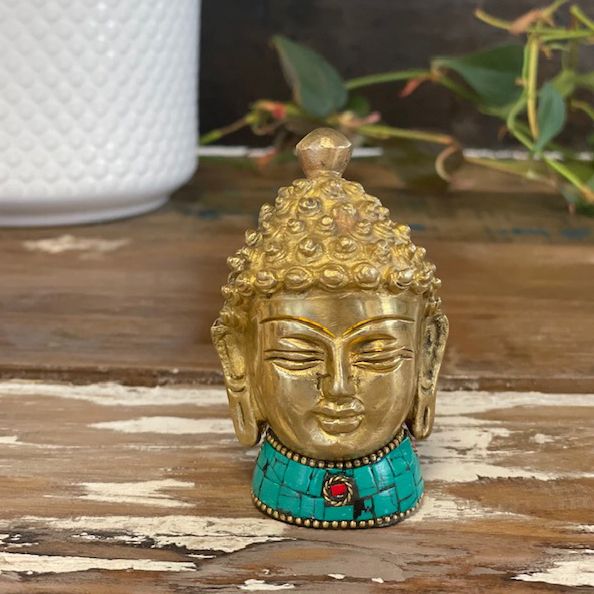 Figura de Buda de Latón - Cabeza Med - 8 cm - Imagen 5
