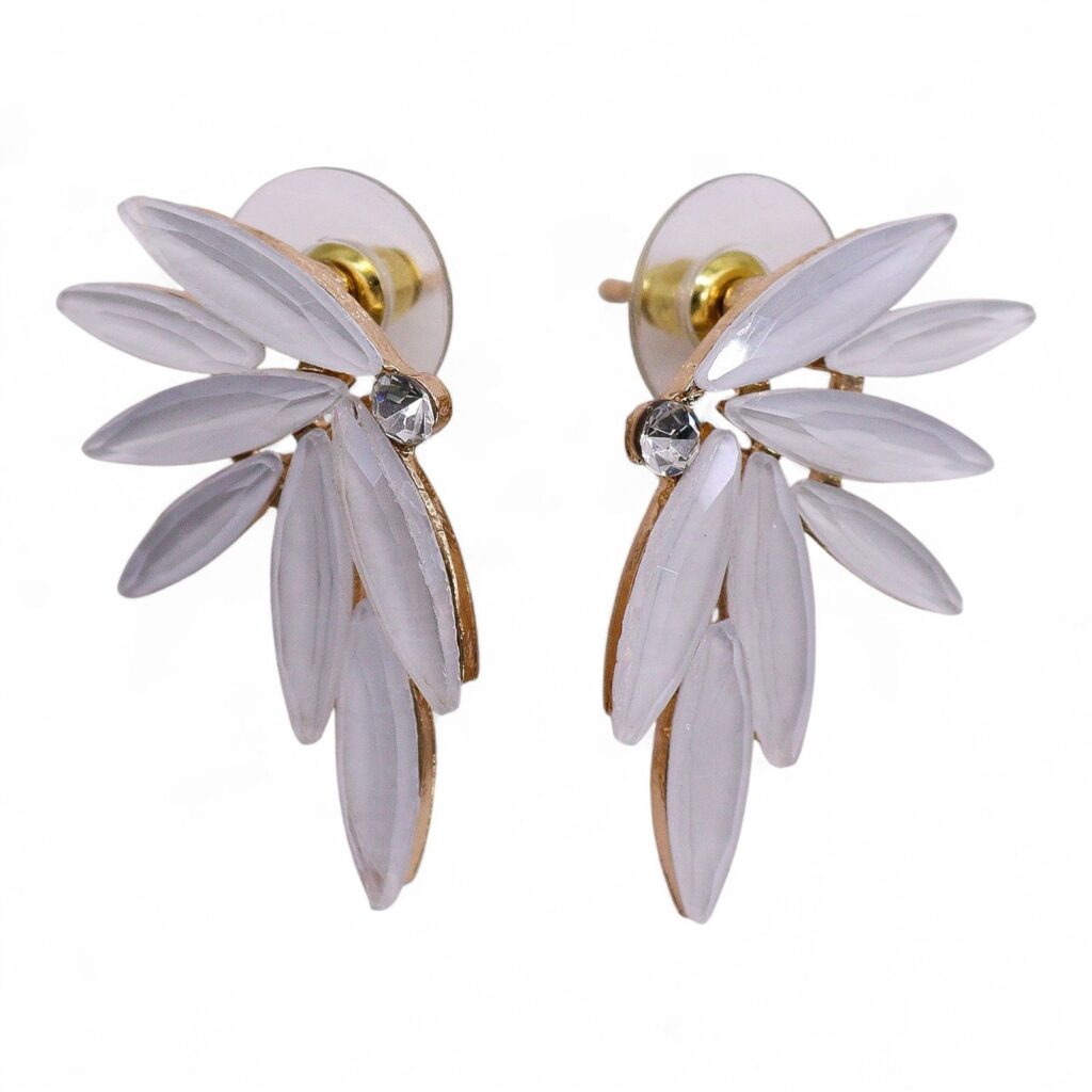 Pendientes de Cristal Vintage - Hadas - Perla