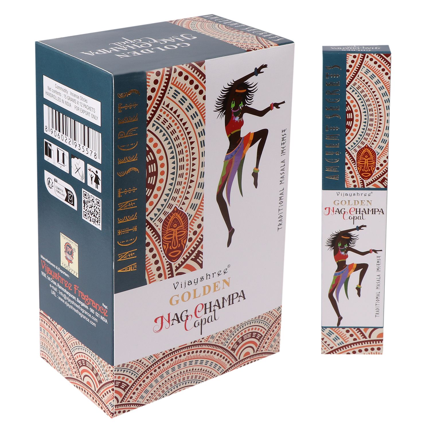 15g de copal dorado y nag champa - Imagen 3