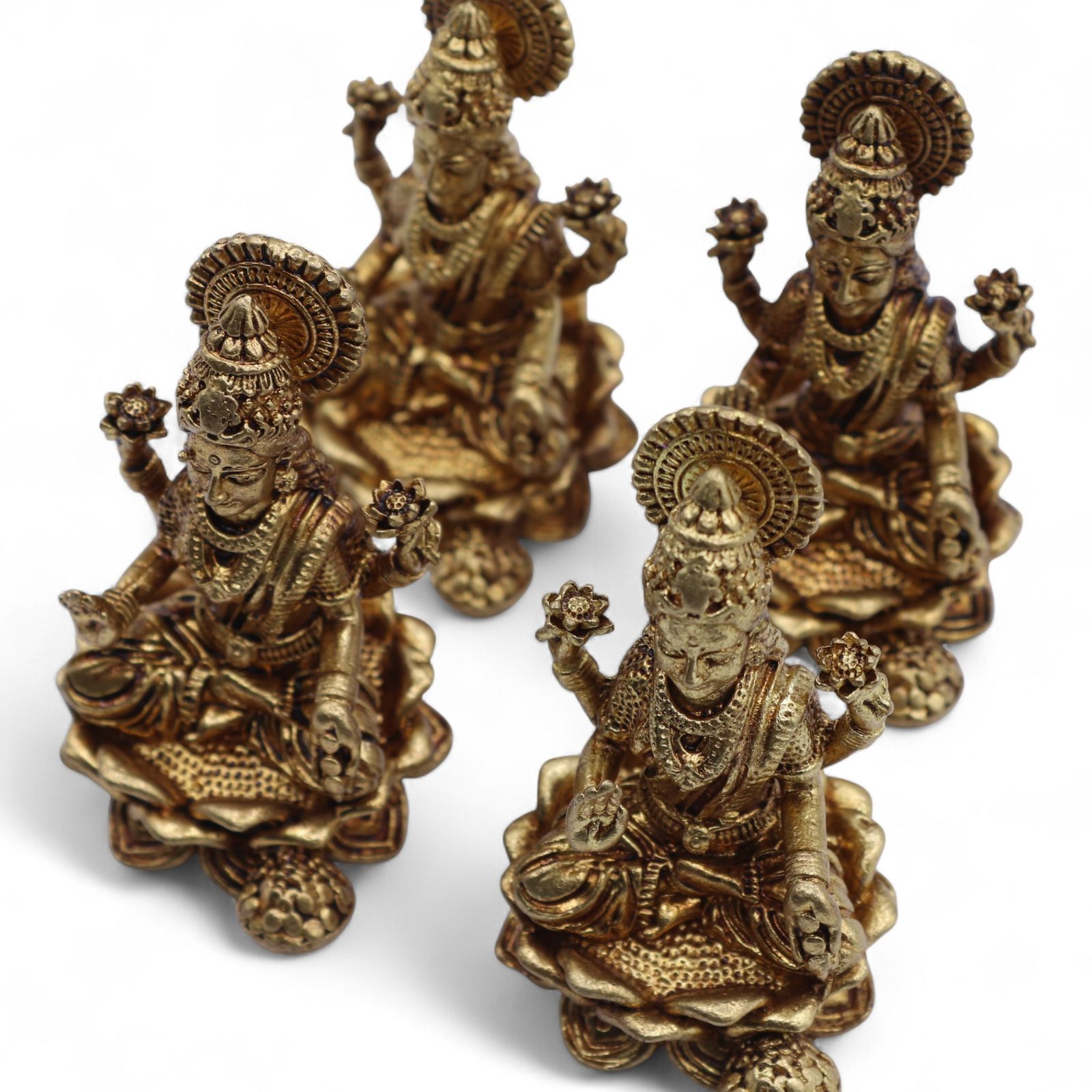Dioses en miniatura de latón - Laxmi (52 g) - 49 mm - Imagen 8