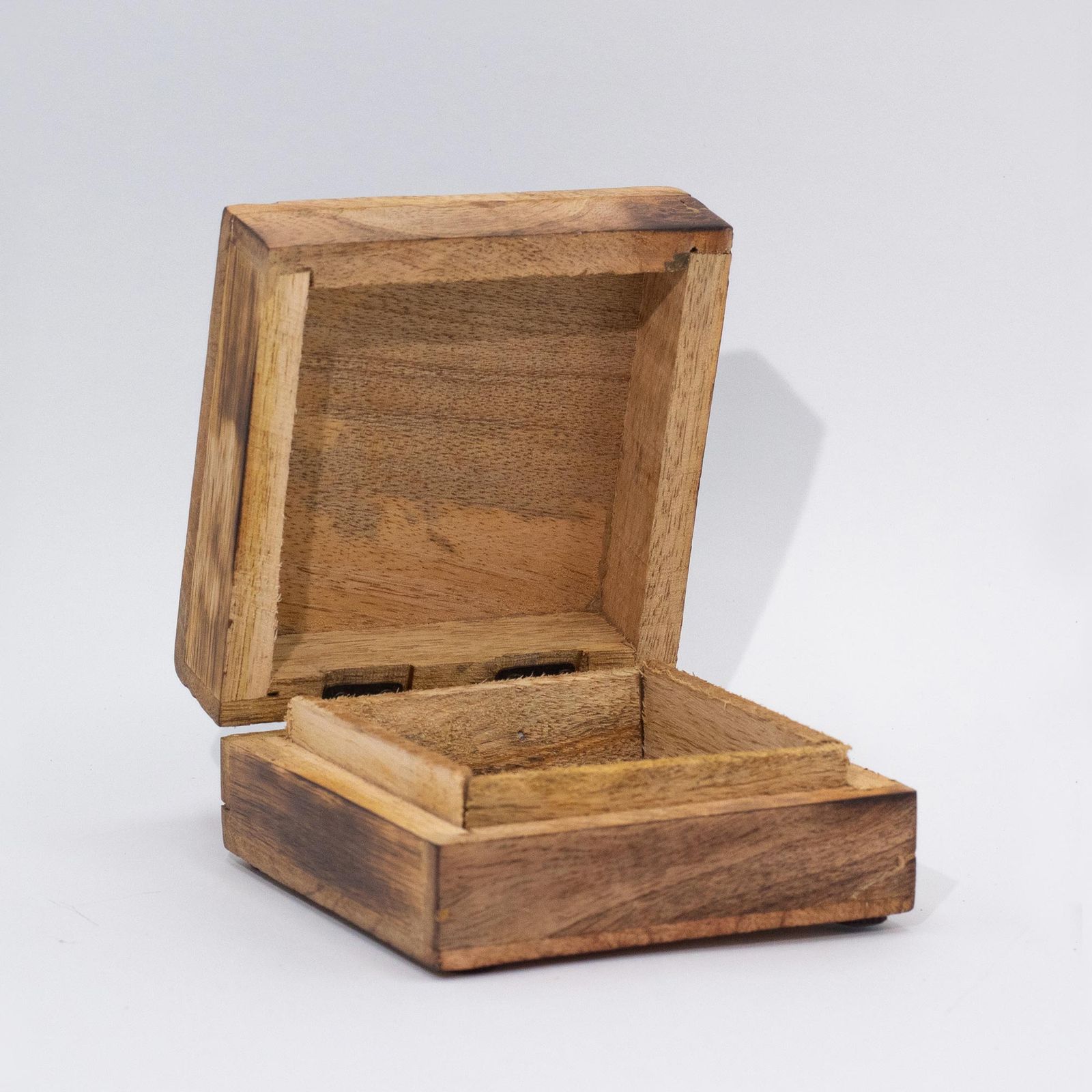 Caja Med Cuadrada 13.5x13.5x6cm - Diseño Champiñón Turquesa - Imagen 2