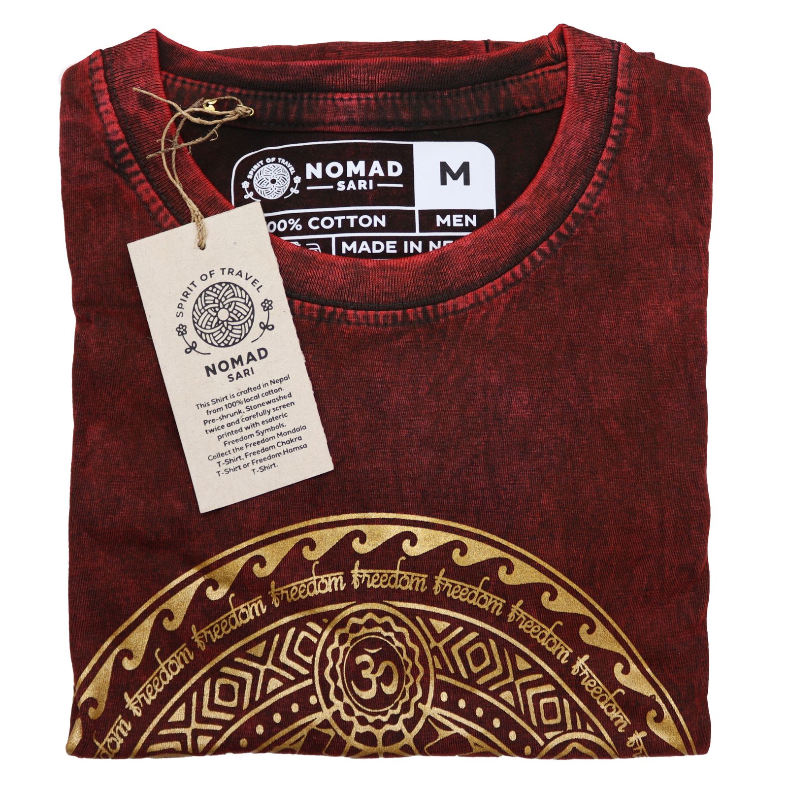 Camiseta Nomad Sari Mediana - Chakra - Granate - Imagen 2