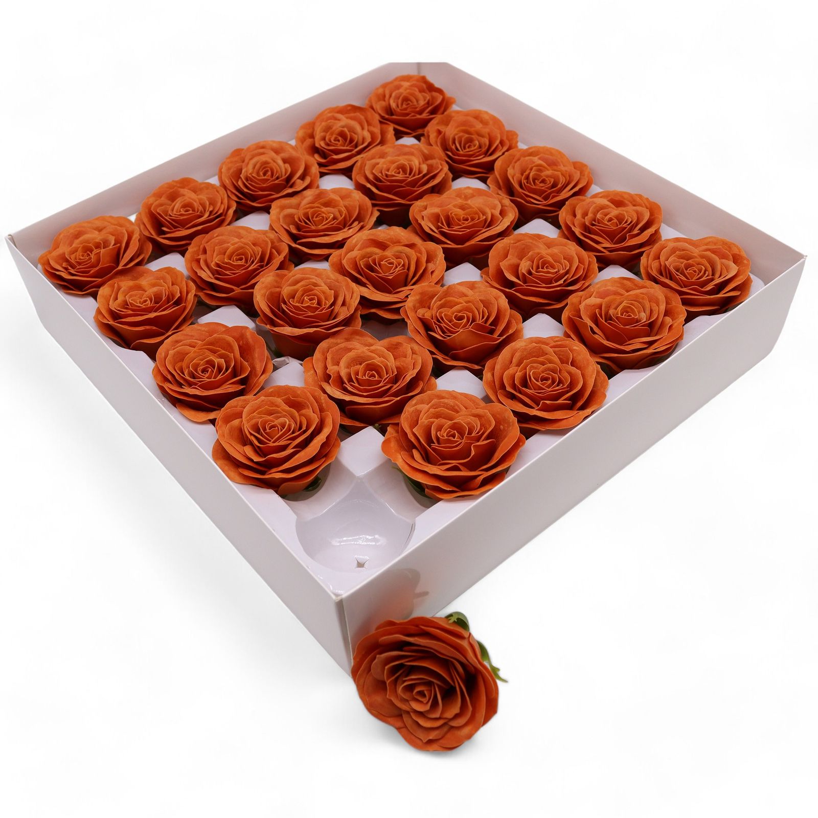 Flor de Jabón Artesanal - Grande Vintage Rose - Clavo de Java - Imagen 5