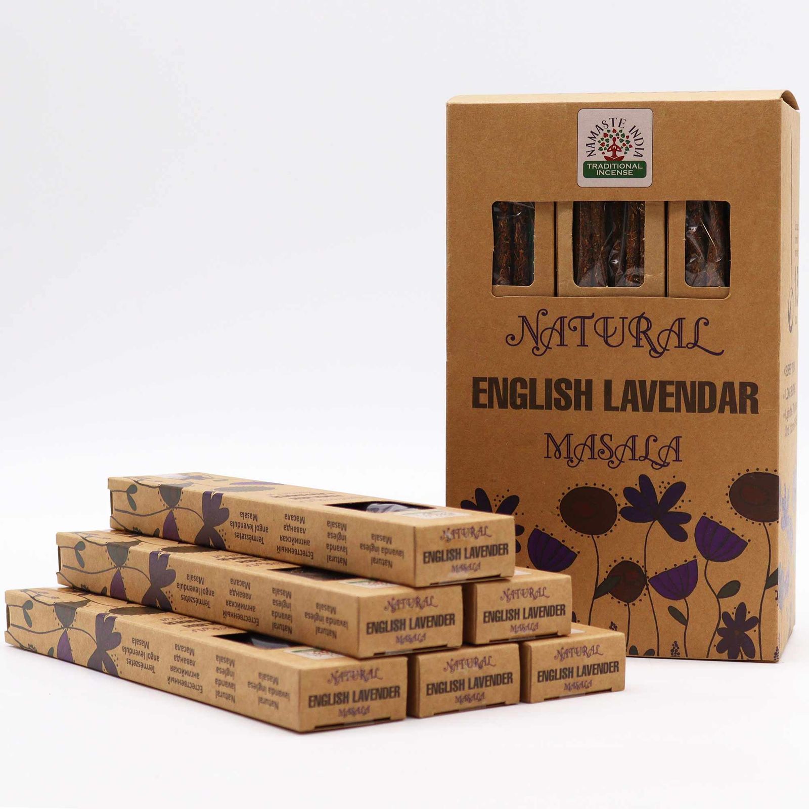 Incienso Botánico Natural Masala - Lavanda Inglesa - Imagen 3