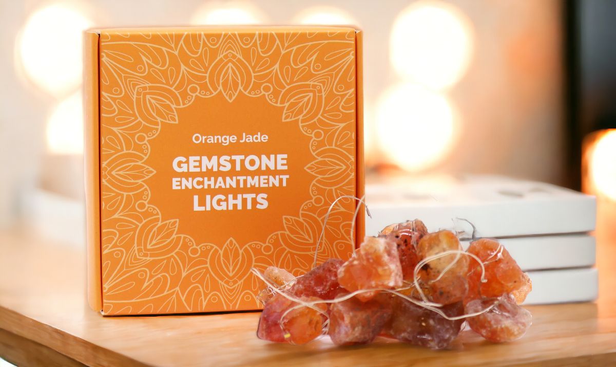 Luces de Encanto de Piedra Preciosa - Jade Naranja - Imagen 3