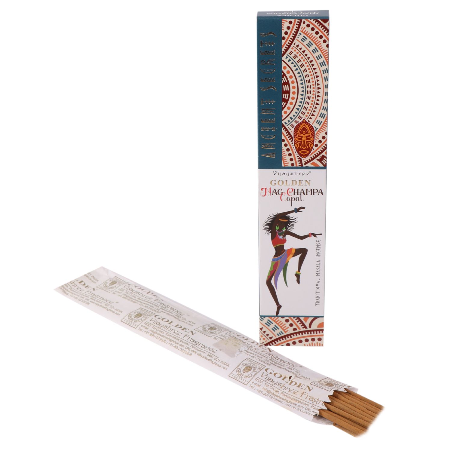 15g de copal dorado y nag champa - Imagen 2
