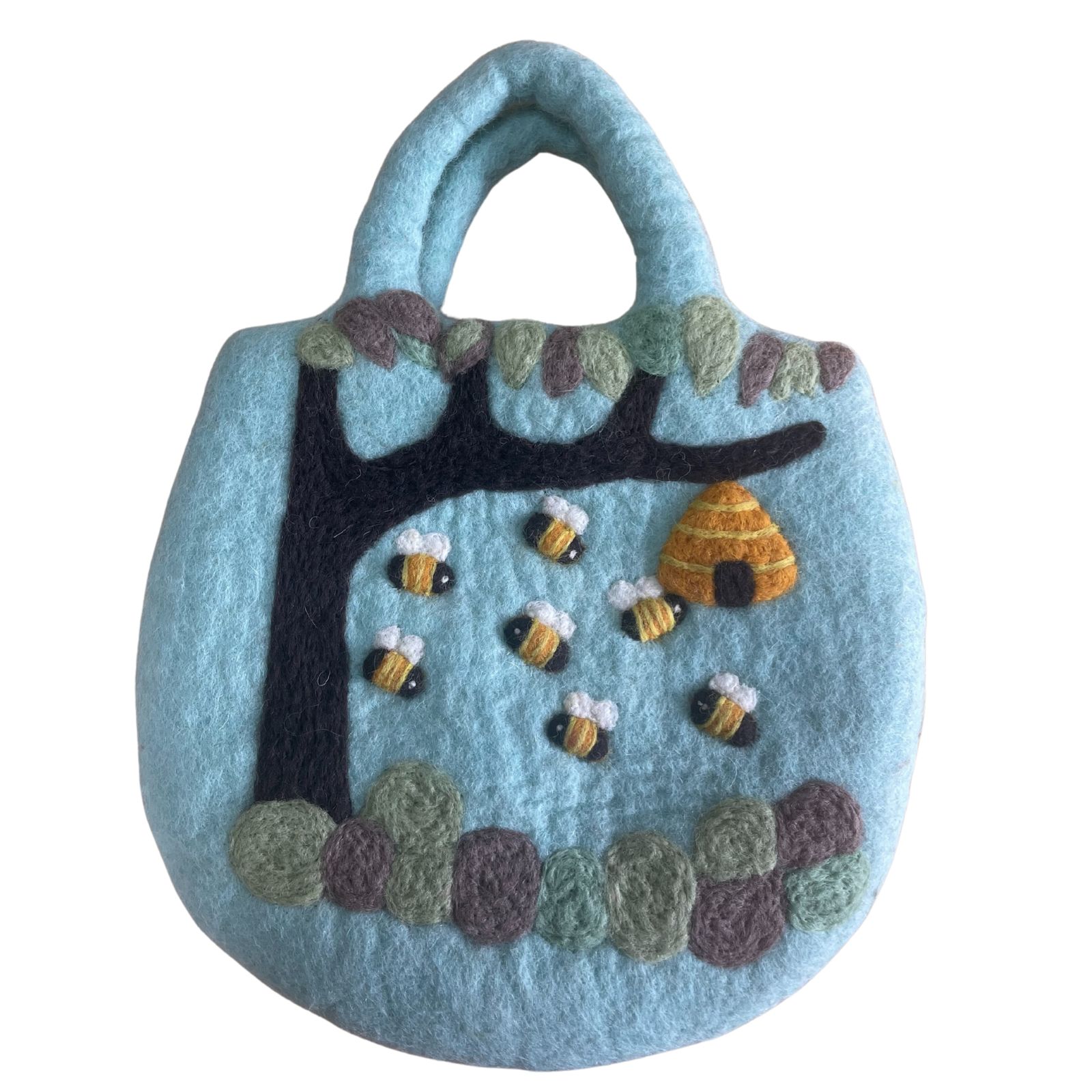 Bolsa de fieltro con forma de árbol y colmena - 35 x 27 cm - Imagen 6