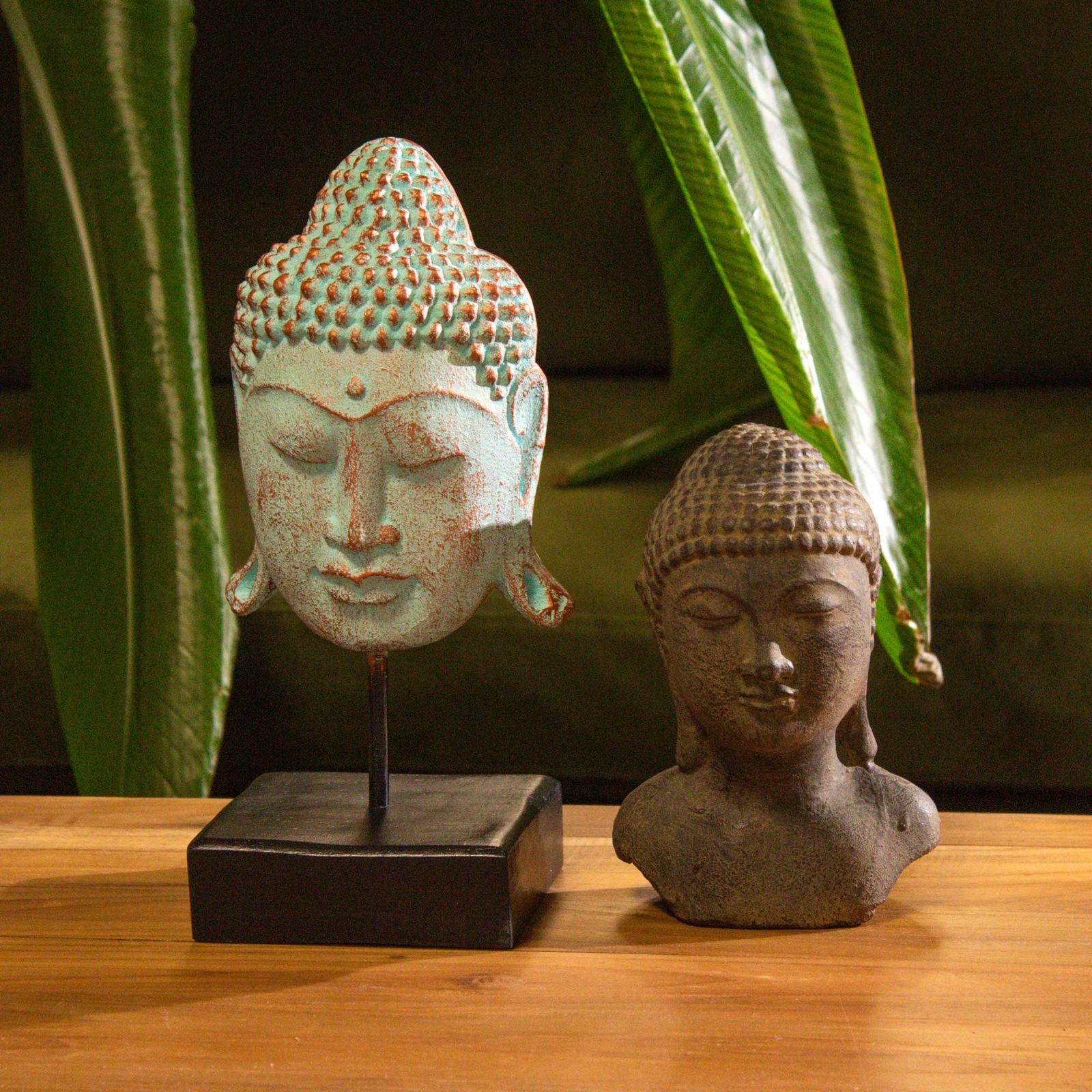 Cabeza de Buda Tranquilidad - Gris - Imagen 2