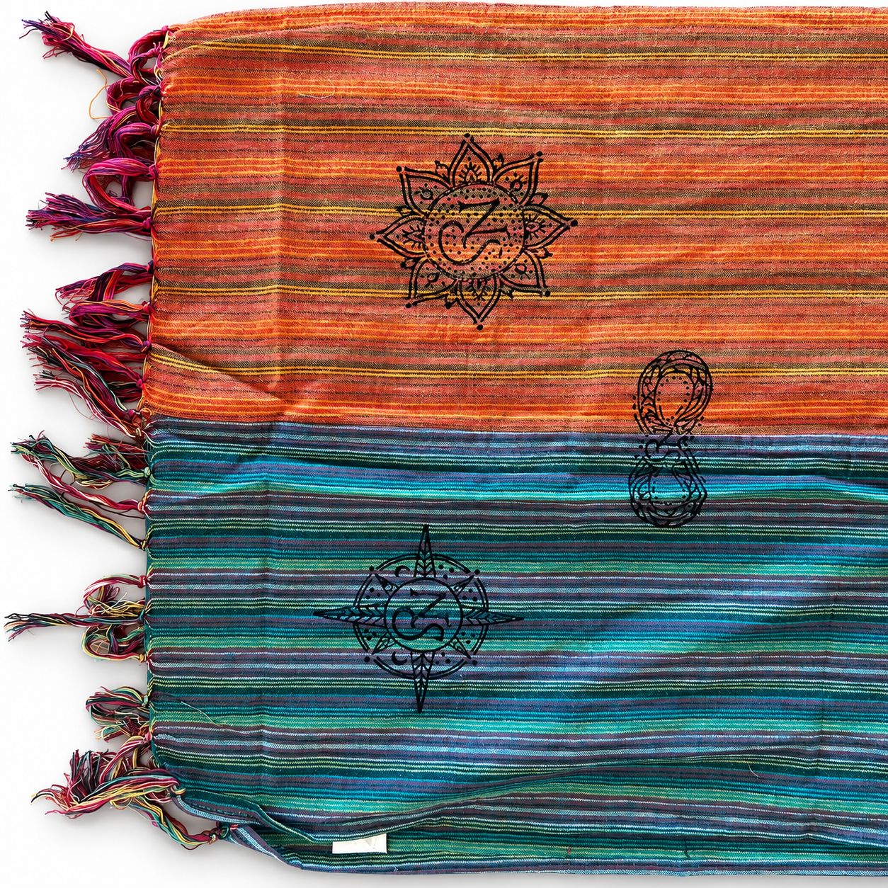 Nomad Sari - Bufanda de bendición de viaje - 170x50cm - Amanecer de los peregrinos - Imagen 3