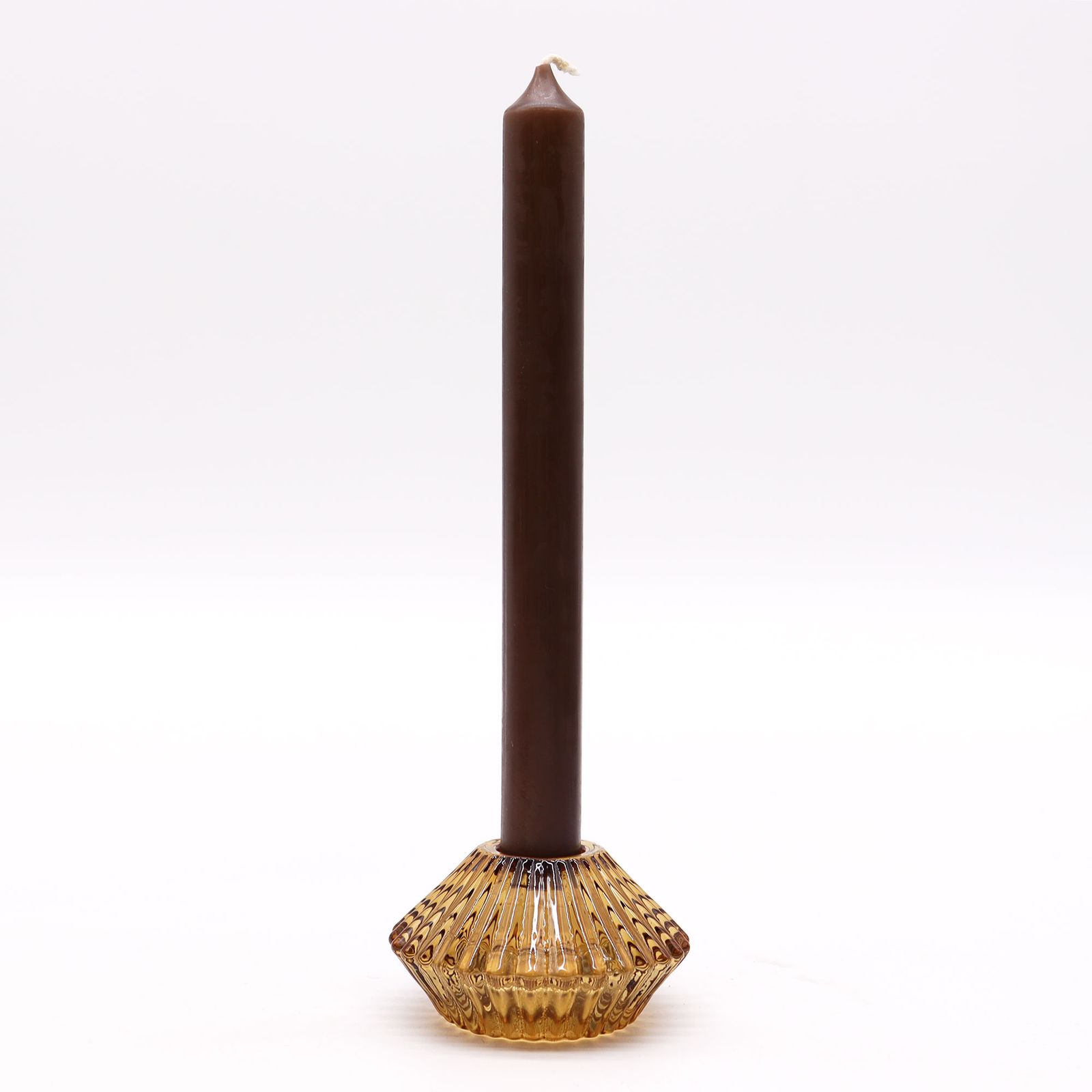 Portavelas reversible con diseño de flor para cena / vela de té - Ámbar - Imagen 6
