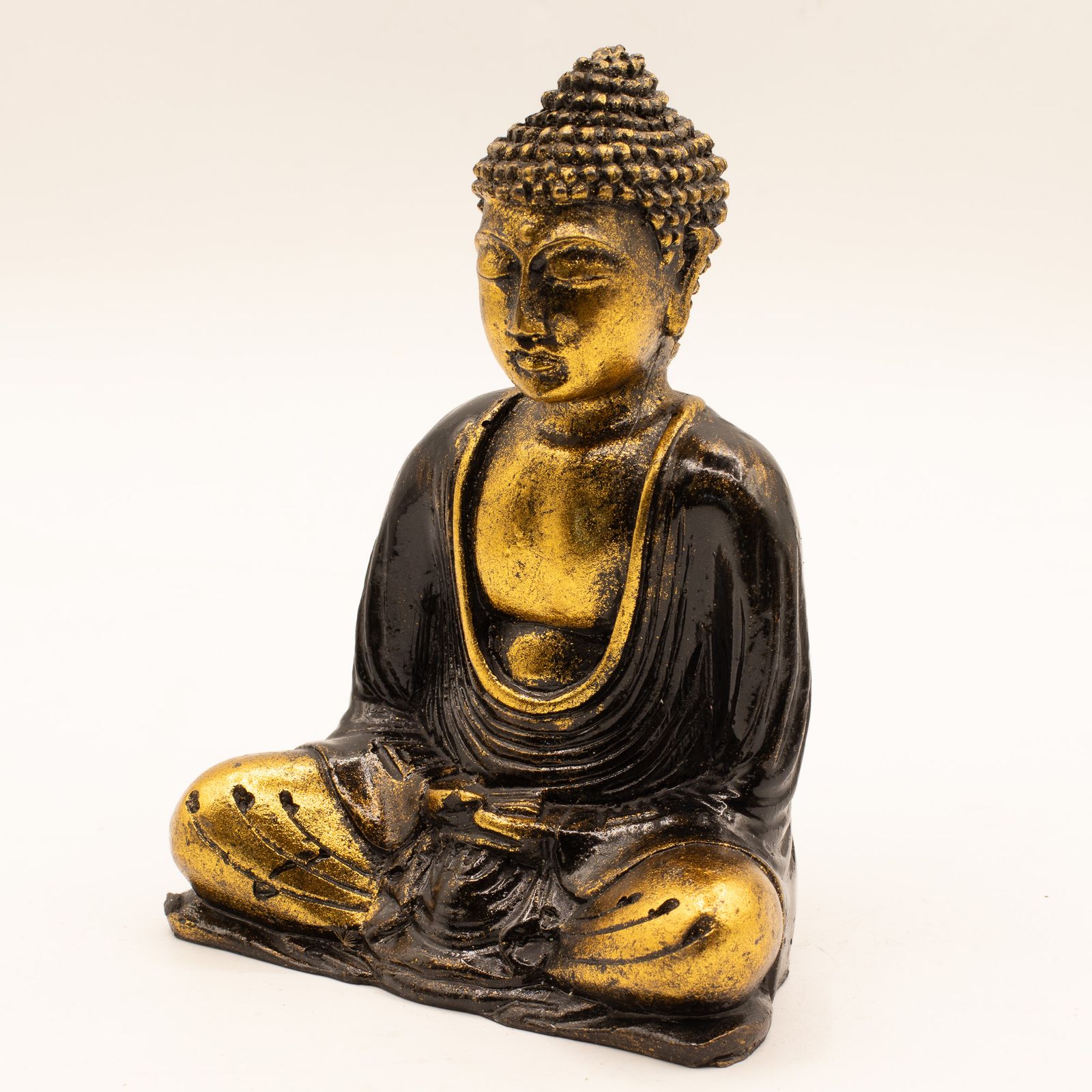 Buddha Negro y Oro- Med - Imagen 2