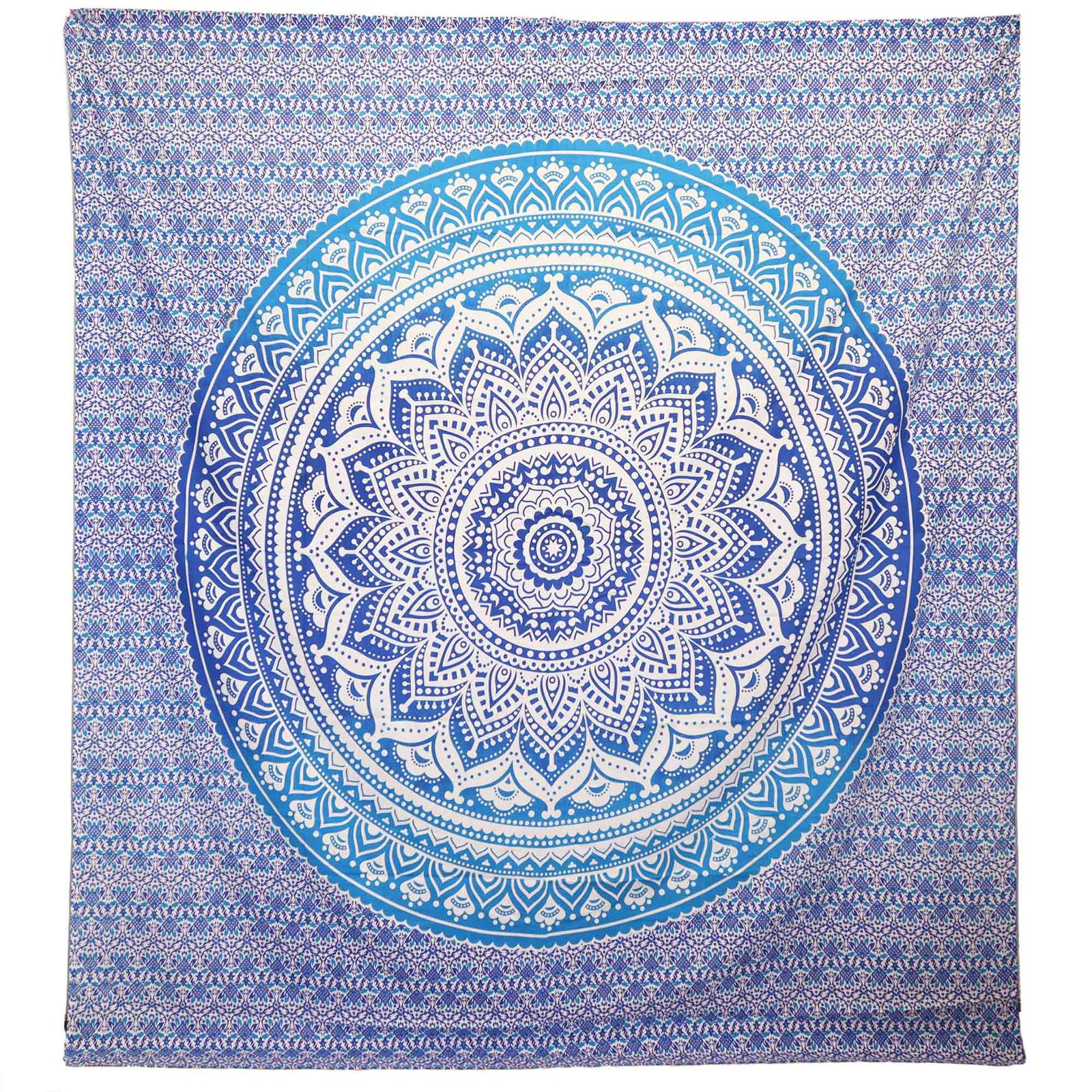 Tapiz Pared / Pareo - Mandala - Azul