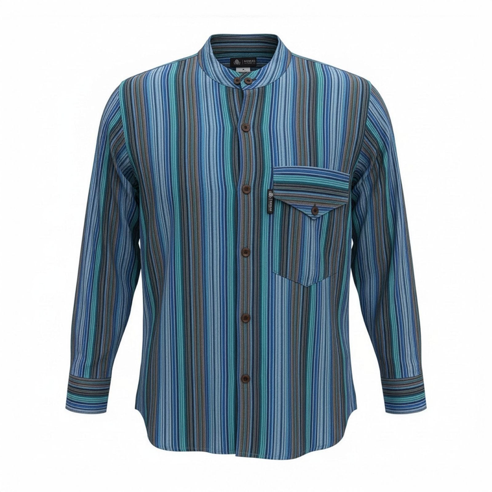 Nomad Sari Camisa de abuelo - Turquesa - Grande