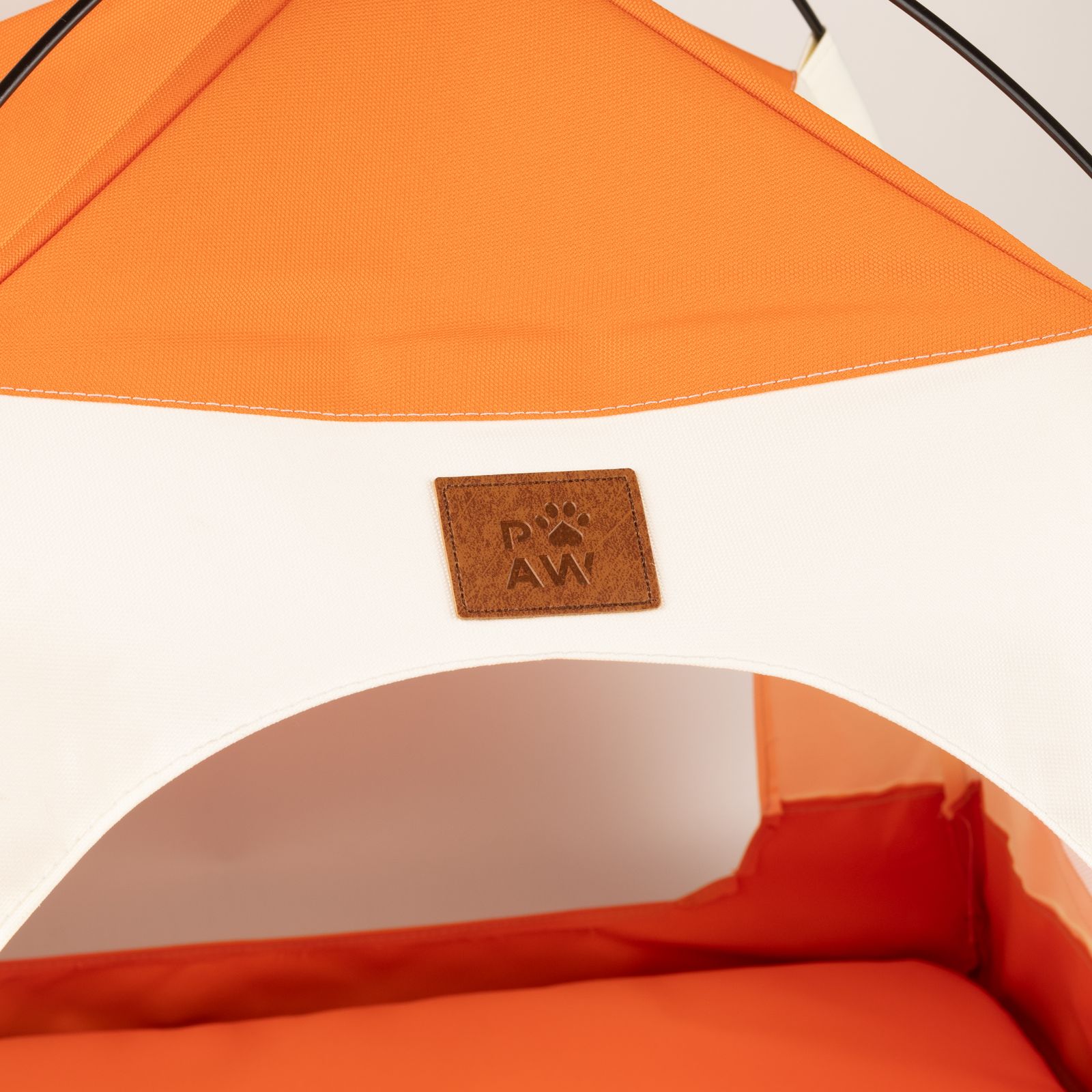 Cama PAW – Tienda beige y naranja – 58 × 58 × 48 cm - Imagen 5