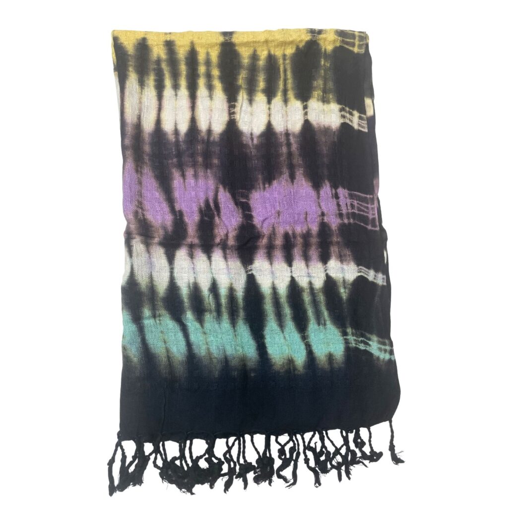 Arte Boho Java Estola/Bufanda - Rayas Múltiples - 62x200cm